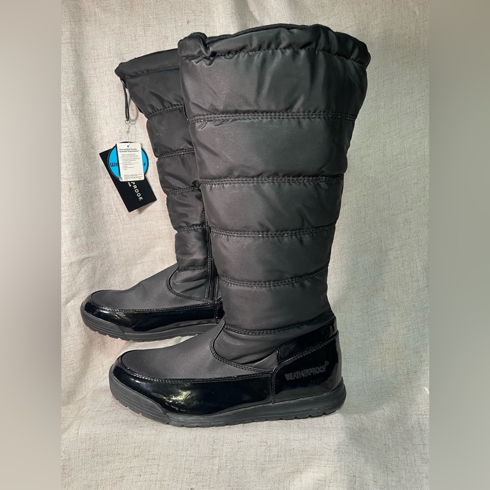 11M Weatherproof tall boots insulated waterproof adjustible top thermolite linin